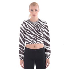 Zebra Cropped Sweatshirt