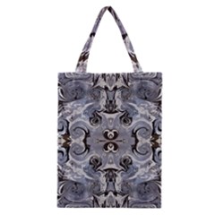 Grey Layers Marbling Classic Tote Bag by kaleidomarblingart