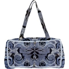 Grey Layers Marbling Multi Function Bag by kaleidomarblingart