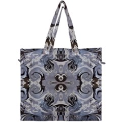 Grey Layers Marbling Canvas Travel Bag by kaleidomarblingart