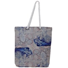 Moon Stone Patterns Full Print Rope Handle Tote (large) by kaleidomarblingart