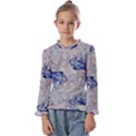 Moon stone patterns Kids  Frill Detail Tee View1