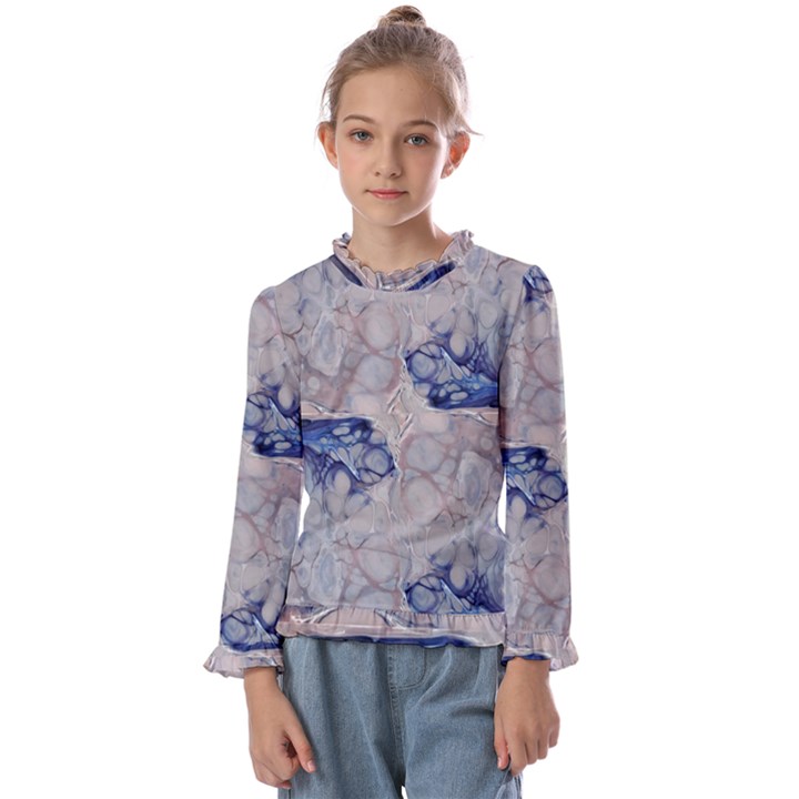 Moon stone patterns Kids  Frill Detail Tee