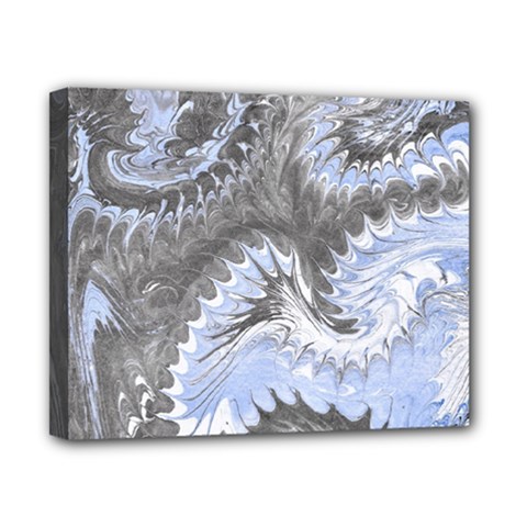 Celeste Grey Module Canvas 10  X 8  (stretched) by kaleidomarblingart