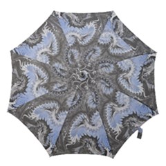 Celeste Grey Module Hook Handle Umbrellas (large) by kaleidomarblingart