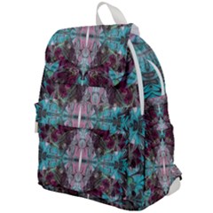 Marbling Symmetry Top Flap Backpack by kaleidomarblingart