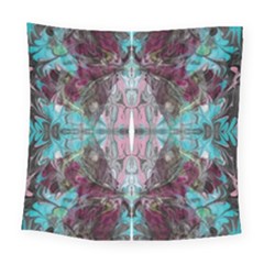 Marbling Symmetry Square Tapestry (large) by kaleidomarblingart