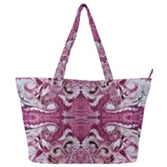 Rosa Antico Repeats Full Print Shoulder Bag by kaleidomarblingart