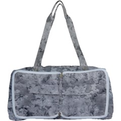 Silver Abstract Grunge Texture Print Multi Function Bag by dflcprintsclothing