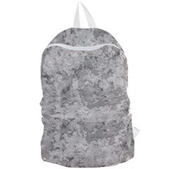 Silver Abstract Grunge Texture Print Foldable Lightweight Backpack by dflcprintsclothing