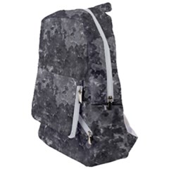 Dark Grey Abstract Grunge Texture Print Travelers  Backpack by dflcprintsclothing