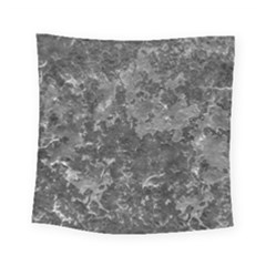 Dark Grey Abstract Grunge Texture Print Square Tapestry (small) by dflcprintsclothing