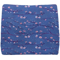 Branches With Peach Flowers Seat Cushion by SychEva