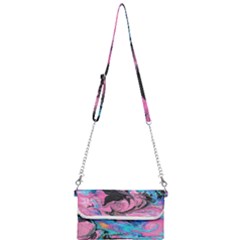 Marbling Abstract Mini Crossbody Handbag by kaleidomarblingart