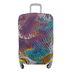 Painted Feathers Luggage Cover (small)