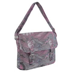 Painted Petals-marbling Buckle Messenger Bag by kaleidomarblingart