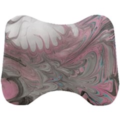 Painted Petals-marbling Head Support Cushion by kaleidomarblingart