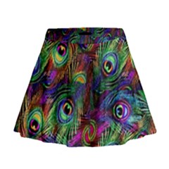 Peacockmania Mini Flare Skirt