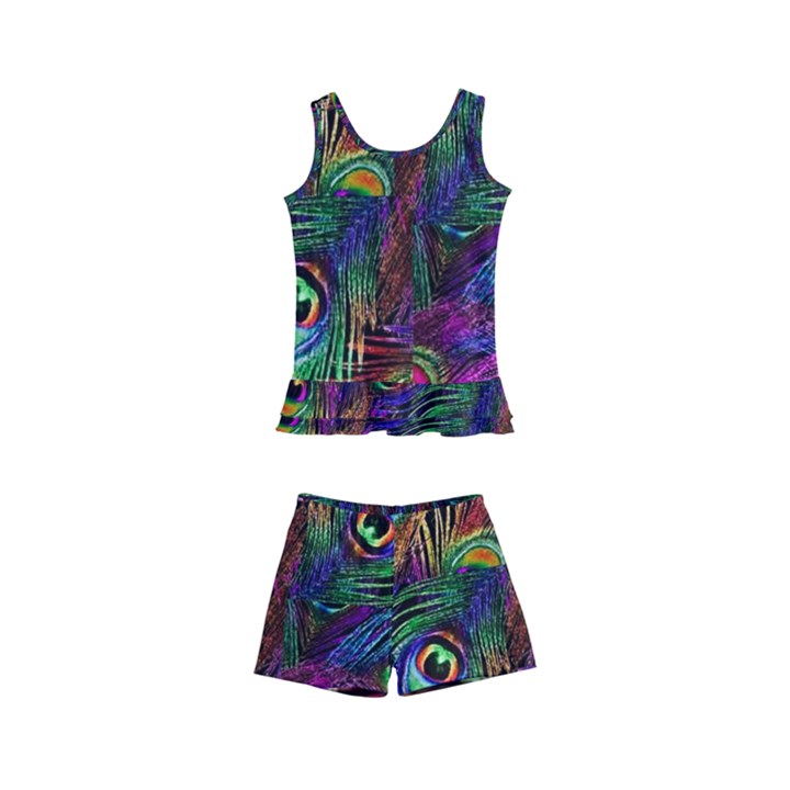 PeacockMania Kids  Boyleg Swimsuit