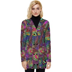 Peacockmania Button Up Hooded Coat  by MrsTheDON