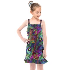 Peacockmania Kids  Overall Dress