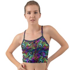 Peacockmania Mini Tank Bikini Top