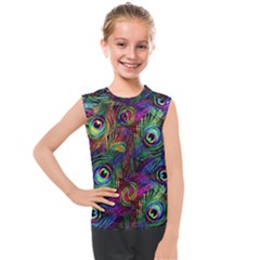 Peacockmania Kids  Mesh Tank Top