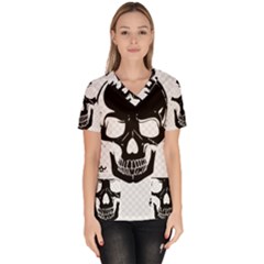 Bad 2 The Bone Women s V-neck Scrub Top