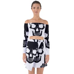 Bad 2 The Bone Off Shoulder Top With Skirt Set by MrsTheDON