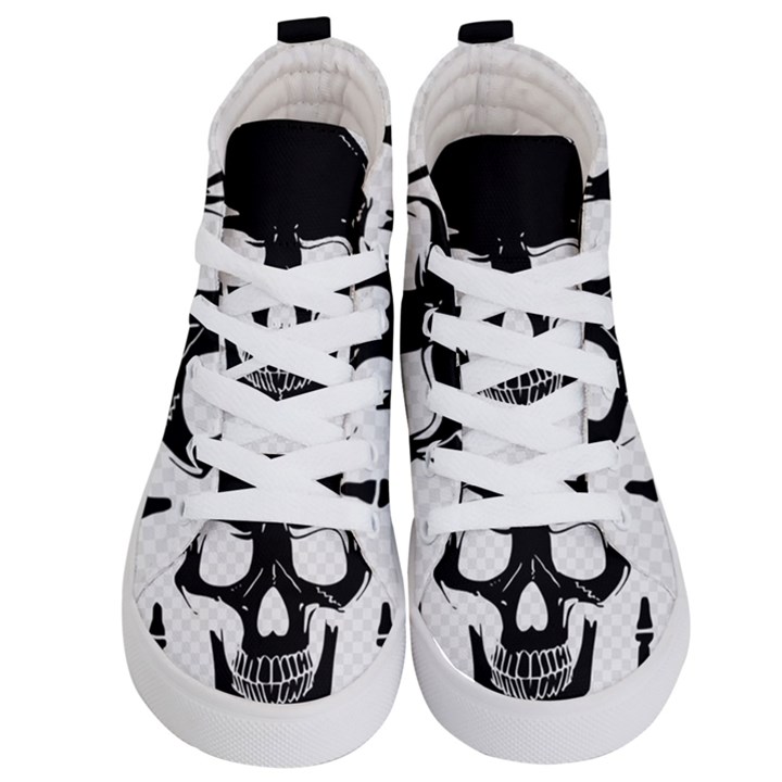 Bad 2 The Bone Kids  Hi-Top Skate Sneakers