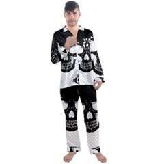 Bad 2 The Bone Men s Long Sleeve Satin Pajamas Set by MrsTheDON