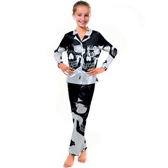 Bad 2 The Bone Kid s Satin Long Sleeve Pajamas Set