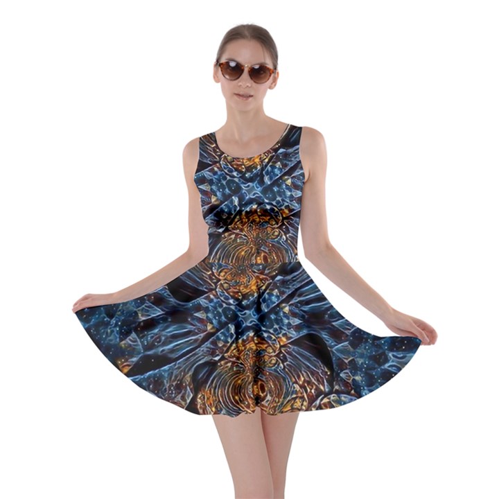 Fractal Galaxy Skater Dress