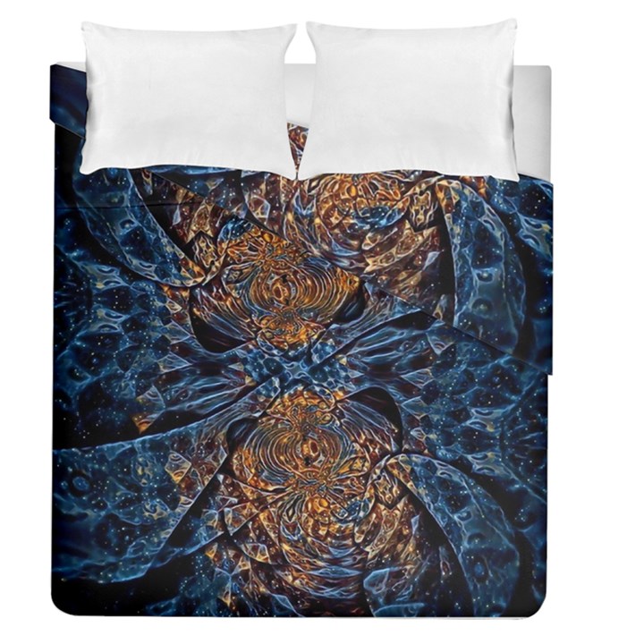 Fractal Galaxy Duvet Cover Double Side (Queen Size)