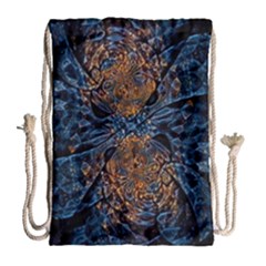 Fractal Galaxy Drawstring Bag (large) by MRNStudios