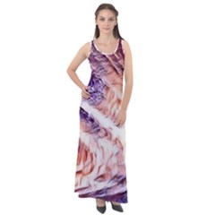 Sonic Boom Sleeveless Velour Maxi Dress by MRNStudios