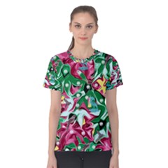 Floral-diamonte Women s Cotton Tee