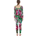 Floral-diamonte Long Sleeve Catsuit View2