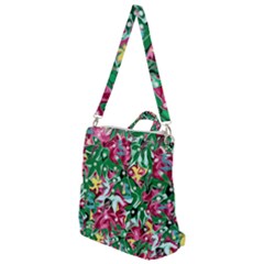 Floral-diamonte Crossbody Backpack