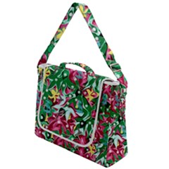 Floral-diamonte Box Up Messenger Bag