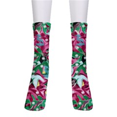 Floral-diamonte Men s Crew Socks