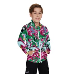 Floral-diamonte Kids  Windbreaker