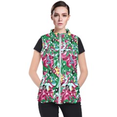 Floral-diamonte Women s Puffer Vest