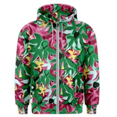 Floral-abstract Men s Zipper Hoodie