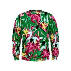 Floral-abstract Kids  Sweatshirt