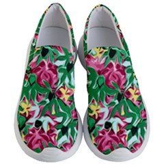 Floral-abstract Women s Lightweight Slip Ons by PollyParadise