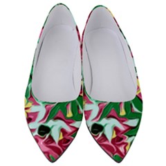 Floral-abstract Women s Low Heels by PollyParadise