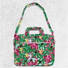 Floral-abstract Macbook Pro Shoulder Laptop Bag  by PollyParadise