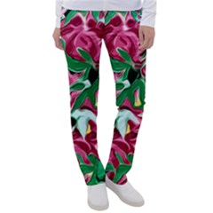 Floral-abstract Women s Casual Pants by PollyParadise