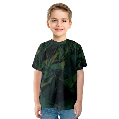 Sea Green Kids  Sport Mesh Tee by LW323